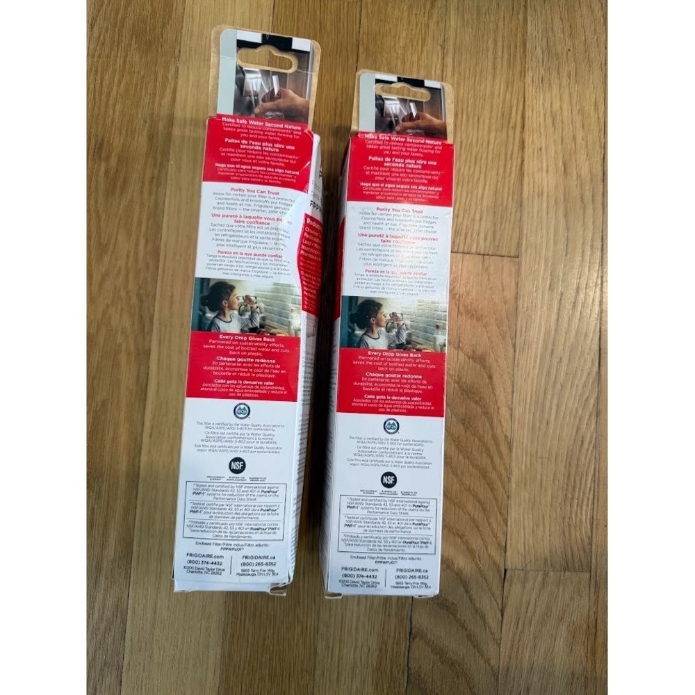 2 Pack New FPPWFU01 PWF-1 Refrige Fit For Frigidaire PurePour Water &Ice Filter - Picture 2 of 4
